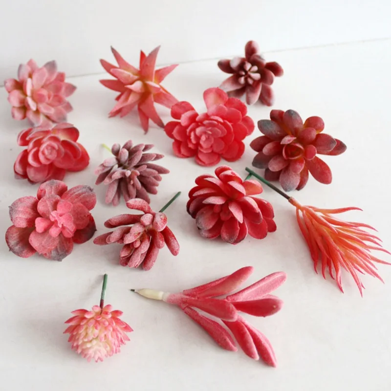 Искусственный полнота КАКТУСОМ красных суккулентные растения искусственные