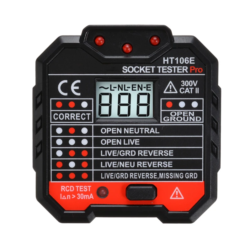 Новый профессиональный Электрический тестер для розеток 48 - 250 В | Инструменты