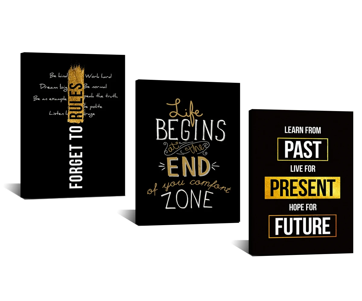 

Inspirational Motivational Poster Canvas Painting Wall Art Print Poster Picture Decorative Painting Living Room Home Decoration