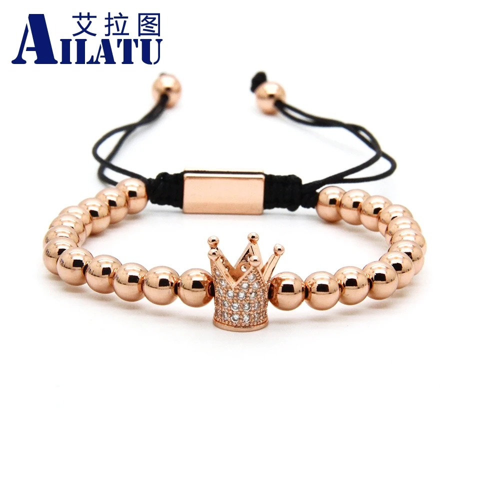 Ailatu Мужская мода высокое качество король Темперамент Прозрачный Cz Корона