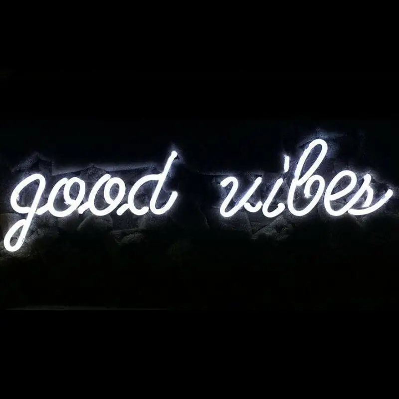 Пользовательские Хорошее Vibes сине белые красного розового голубого цветов