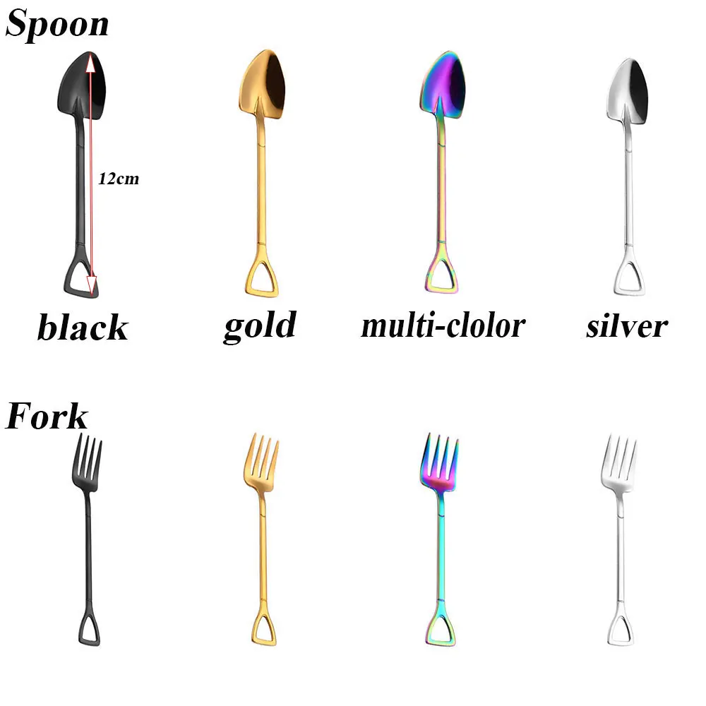 

Stainless Steel Coffee Spoon Watermelon Shovel Dessert Spoon ice cream spoon Retro Cute Teaspoon Stirring Spoon Kitchen Tool