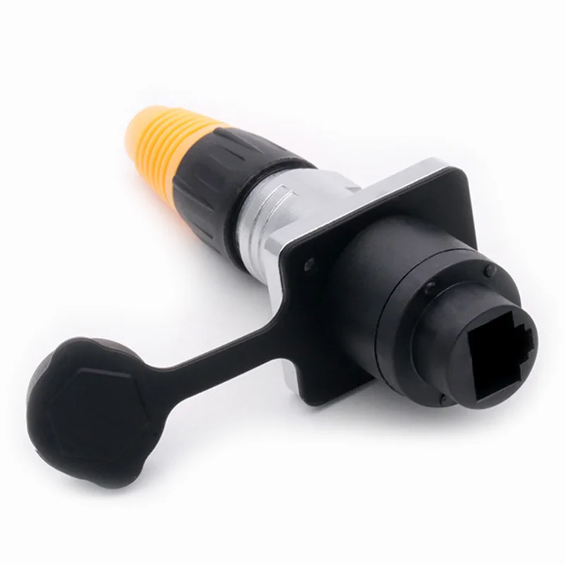 Водонепроницаемые разъемы RJ45 гнездовые разъем Ethernet Панельное крепление IP65