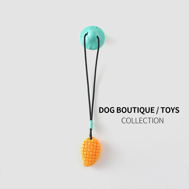 

Dog Pet Decompression Toy Suction Cup Drawstring Dog Molar Leaking Food Mango Molar Stick Chew Resistant Pet Toy Supplies