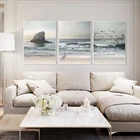 Настенная картина в скандинавском стиле, Раскрашивание на холсте океана, море, постеры и печать, пляжный постер, Настенная картина для гостиной, декор для пляжа