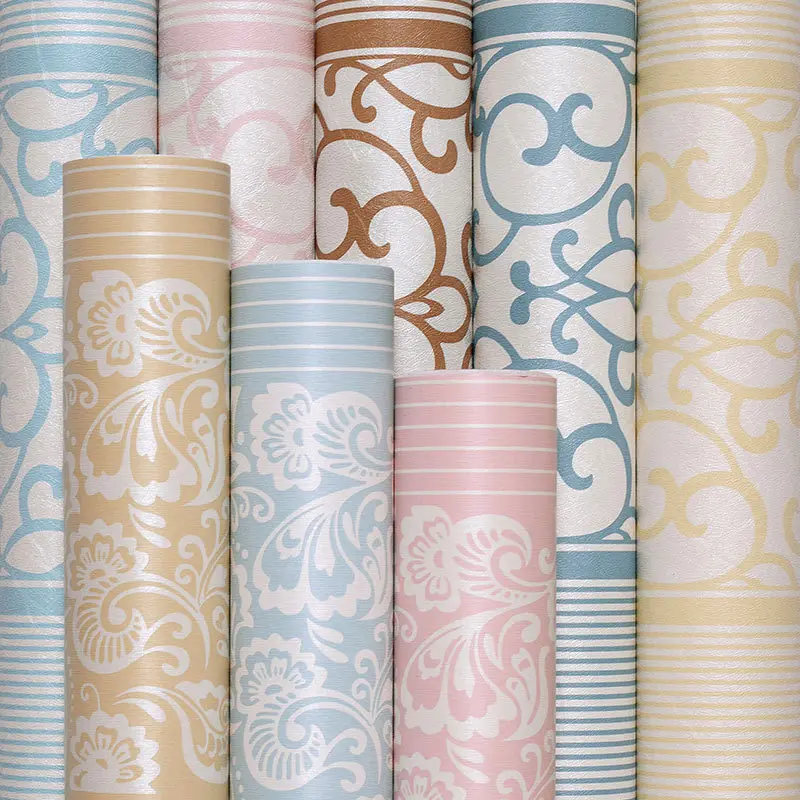 Влагостойкие европейские обои самоклеющиеся виниловые украшения для спальни