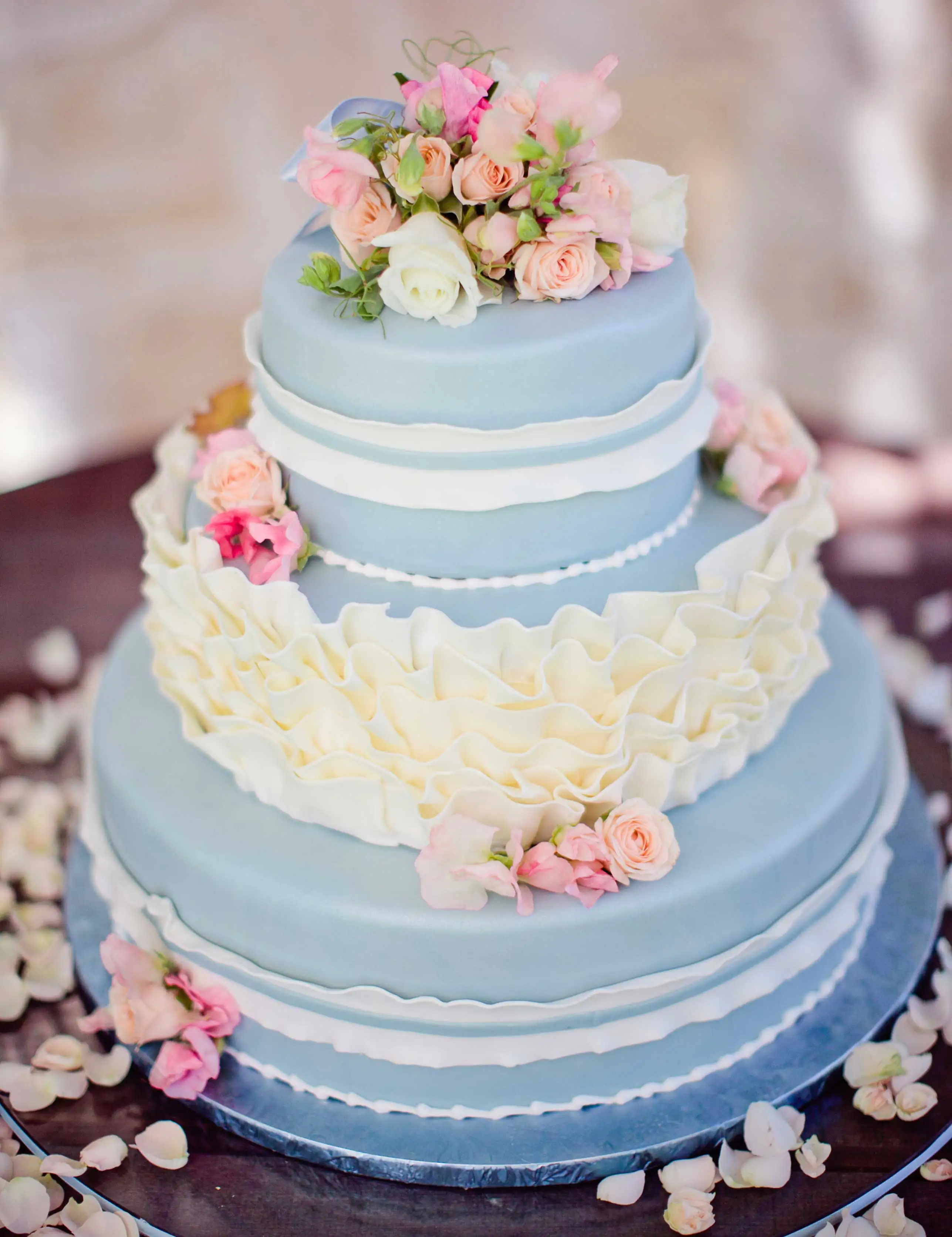 Красивые торты. Свадебный торт!. Свадебный торт в пастельных тонах. Нежный свадебный торт.