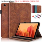 Для планшета Samsung Galaxy Tab A7 планшет 10,4 2020 SM-T500 T505 T507 3D с тиснением и изображением дерева Tablet крышка Caqa кожаный чехол для Samsung Galaxy Tab A 7 A7 10 4