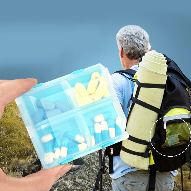 

1Pcs Travel Pill Packaging Box Portable Pill Case Capsule Tablet Container Boxs Plastic Empty Drug Organizer Pill Box