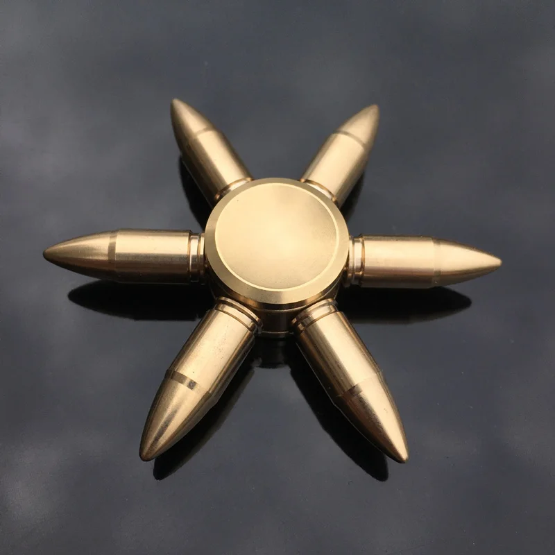 

Copper Core Bullet Shape Hand Spinner Fidget Spinner Finger Spinner Metal Spiner with Box Anti Relieve Stress Toys for Adult