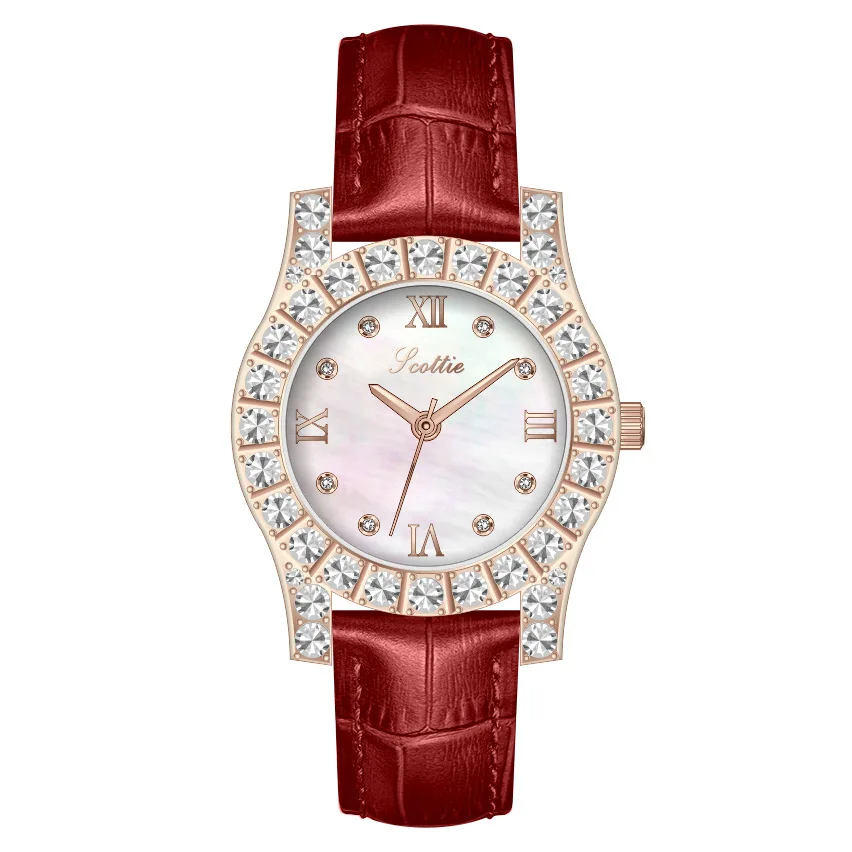 

Diamond Women Watches Luxury Ladies Rhinestone Quartz Watch Waterproof Bracelet Rose Gold Luxury Women WristWatch Clcok + Box