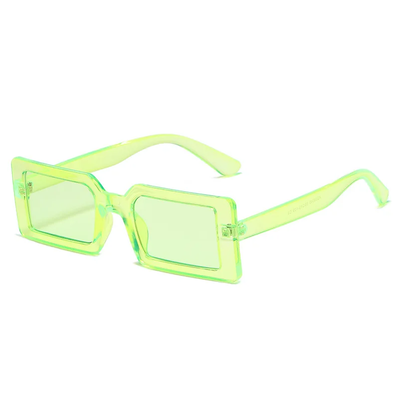 

OIMG Small Square Sunglasses Women Men Trendy Vintage Brand Design Green Gradient Lens Sun Glasses for Female Eyewear UV400