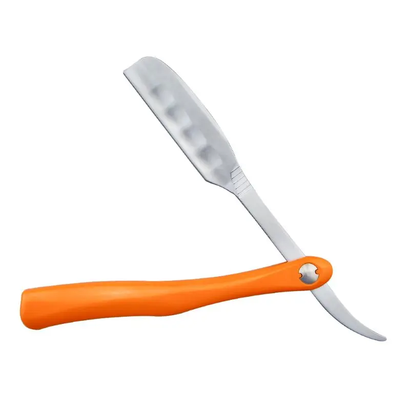 

Складной бритвенный держатель для бороды с ручкой карамельного цвета Q81B