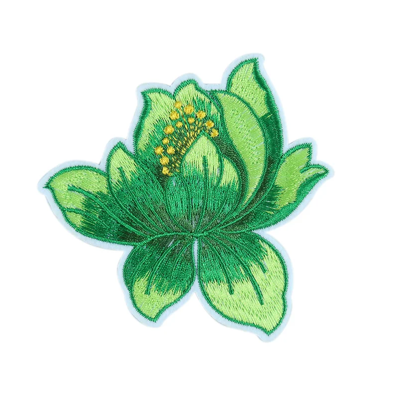 1 шт. красный пион цветок патч Вышивка Патчи для одежды железо на Аппликации