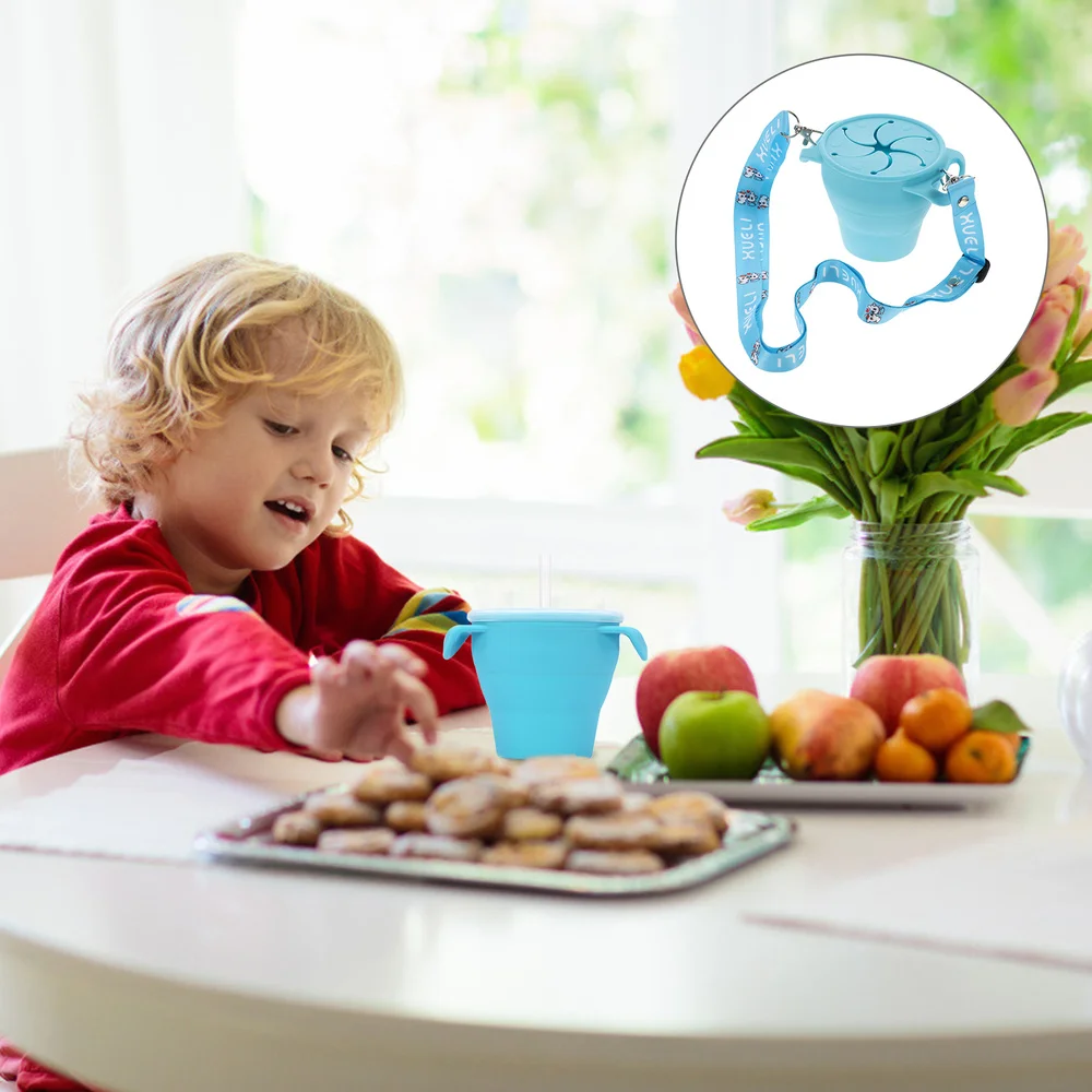 

Spill Proof Snack Cups Food Grade Silicone Baby Snack Cups for Toddler
