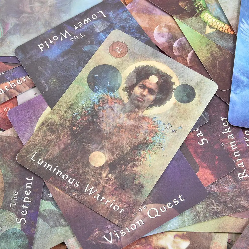 64 листа мистические карты шамана Таро полная английская версия колода игральные