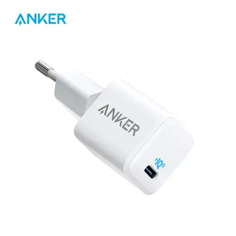 Зарядное устройство Anker Nano 20 Вт для iPhone, PowerPort III PIQ 3,0, долговечное компактное быстрое зарядное устройство, стандартное зарядное устройство д...