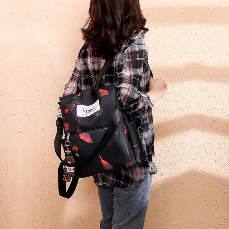 Женский рюкзак кошелек Противоугонный водонепроницаемый ткань Оксфорд школьная