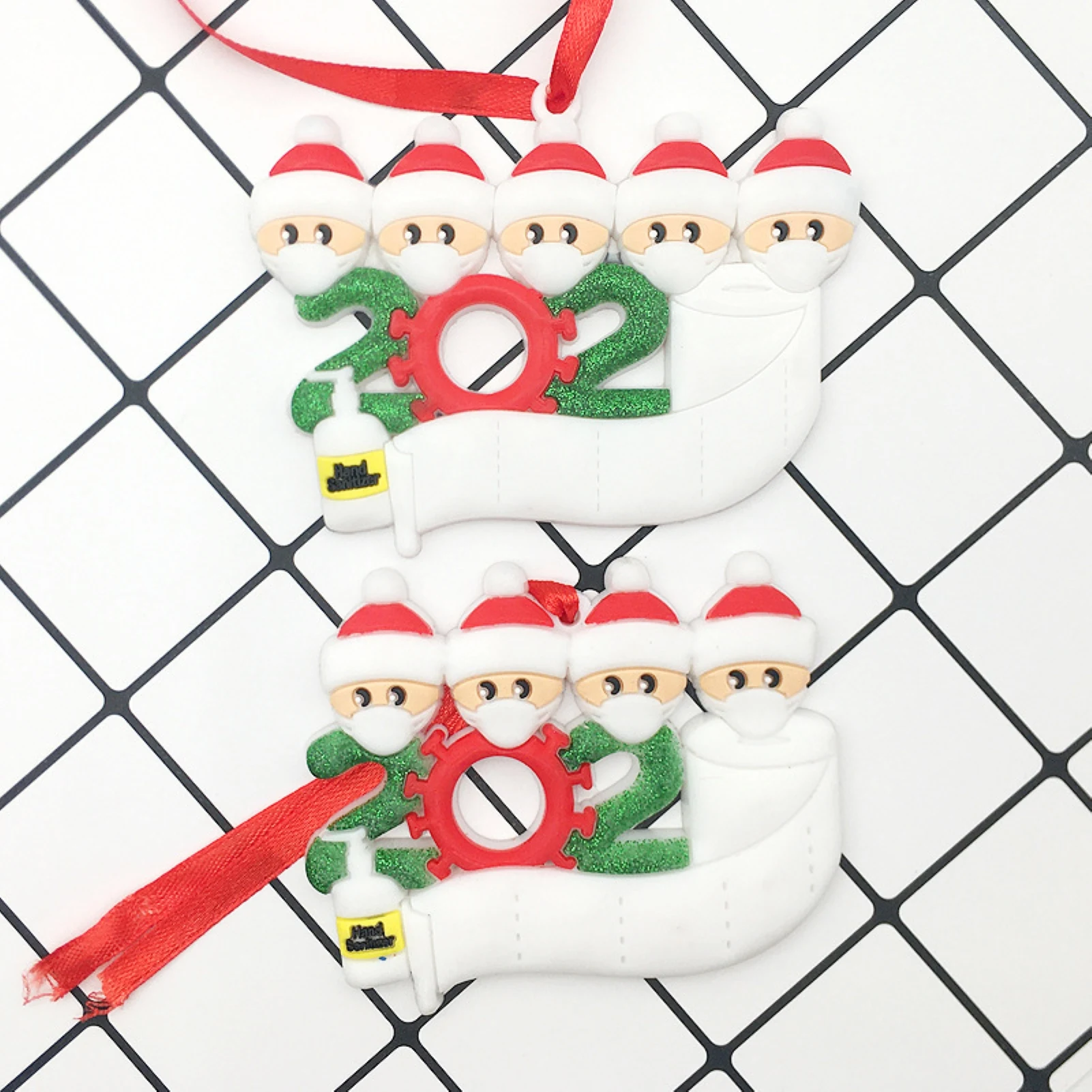 Самодельная ручная роспись чехол для лица Санта-Клауса 2020 туалетная бумага