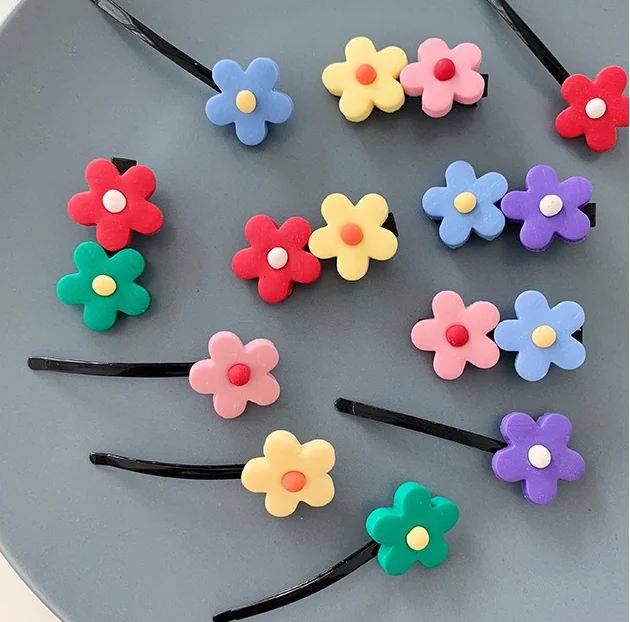 1 шт. новые корейские маленькие заколки для волос с цветами симпатичные милые