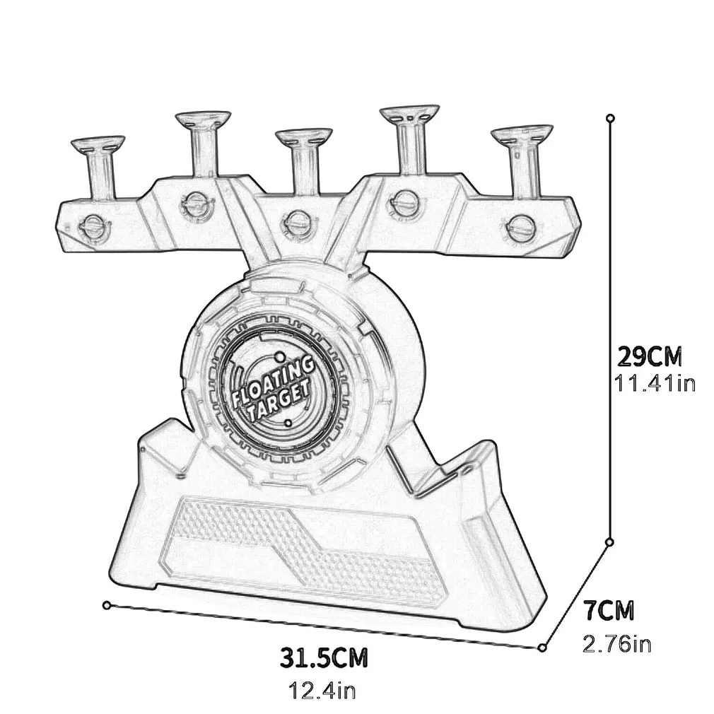 

Electric Floating Flying Ball Target Floating Ball Dart Target Shooting Game USB Floating Target For Children