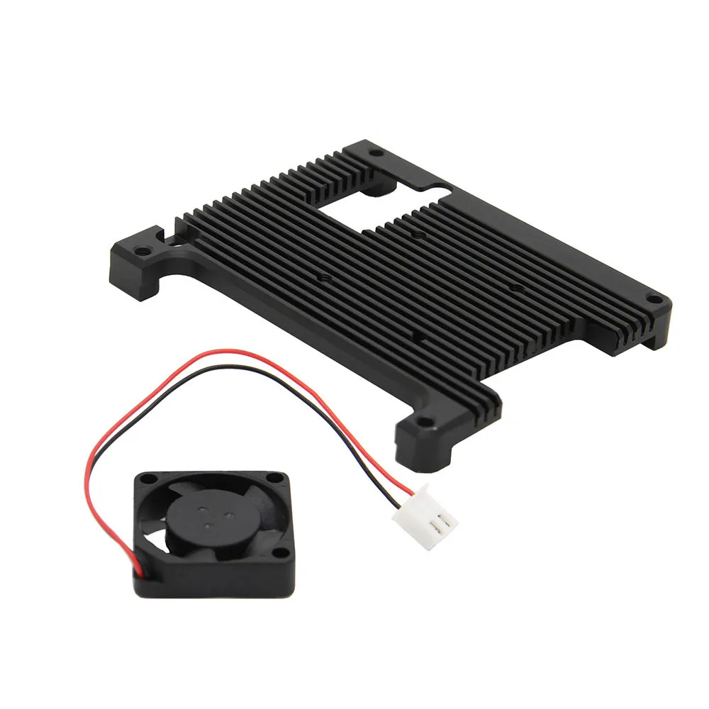 

Aluminum Alloy Heatsink 4B Built-in Radiator Raspberry Pi 4 Model B Expansion Board Only 7mm Thickness Cooler with M2.5 Holes