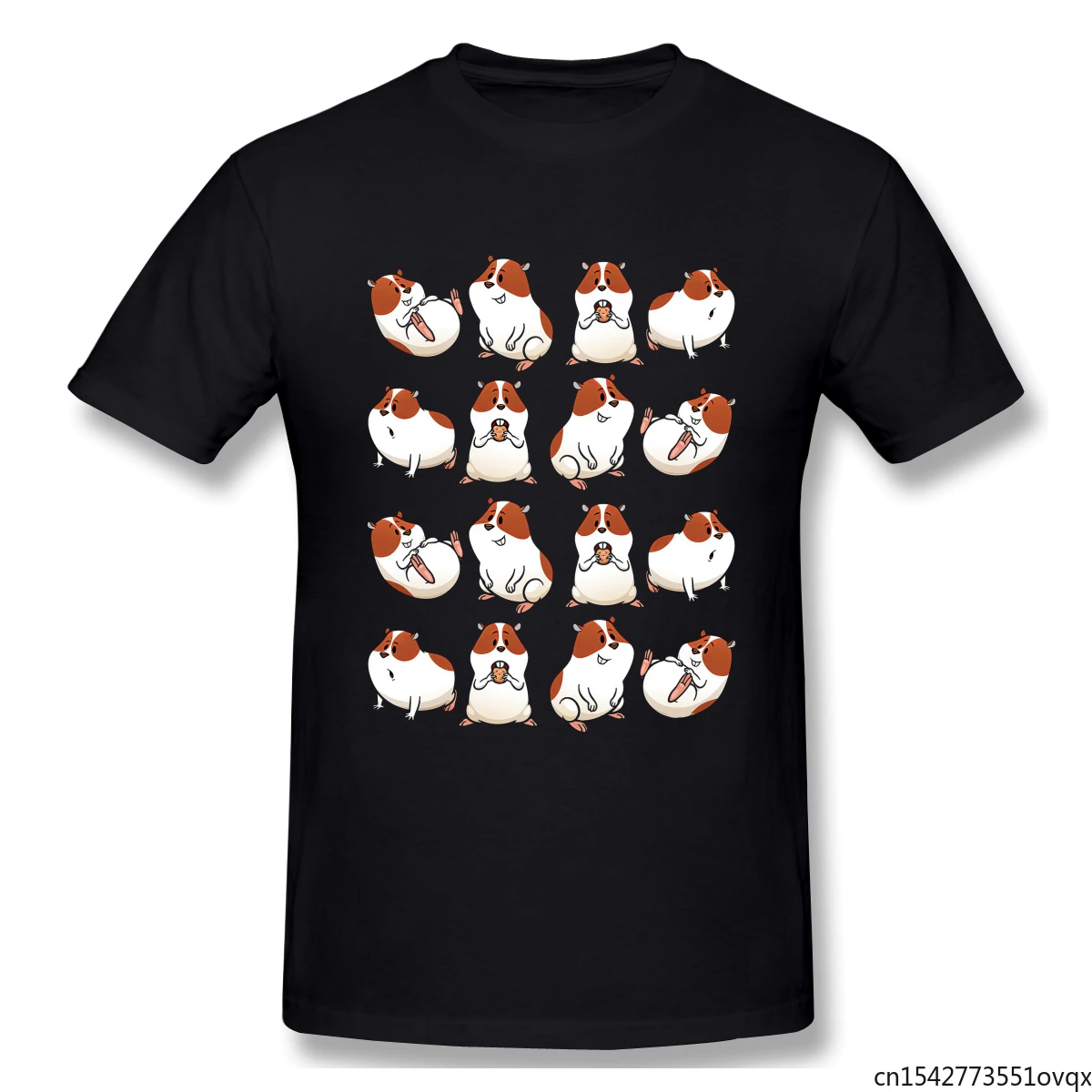 

Hamster Pattern Cavy Rodents Wild Animals Domestic Pet Tshirt Man