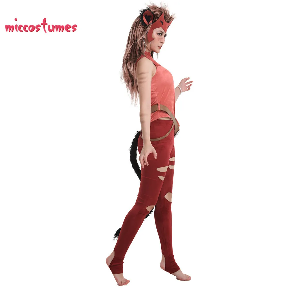 she ra catra cosplay costume with mask and beast ears women halloween outfit free global shipping