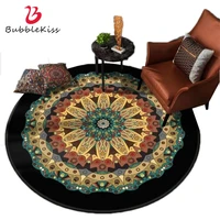 bubble kiss bohemian round carpet for living room modern vintage mandala flower rugs home decor kids room bedroom area rugs