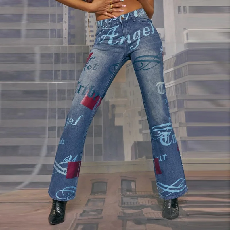 Брюки-бойфренды женские с низкой посадкой длинные джинсовые брюки винтажные