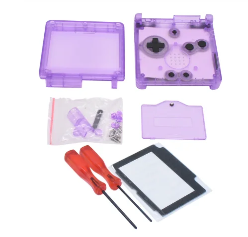 10 шт./лот для GBA SP Game Boy Advance SP замена корпуса оболочки экрана объектива