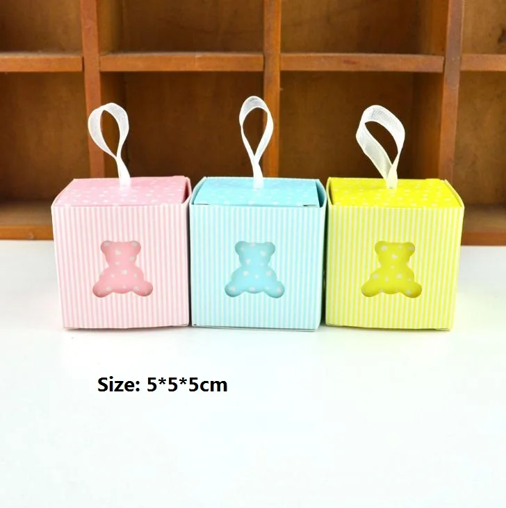 DIY коробка для конфет в горошек розовый/синий/желтый печенья коробки подарков на