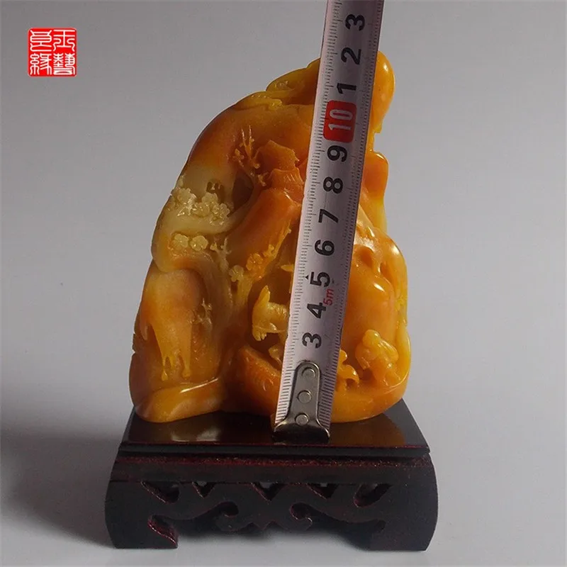 Китайская известная Статуэтка Shoushan для резьбы по камню | Дом и сад