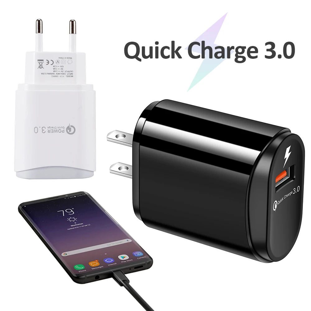 Быстрое зарядное устройство 3 0 быстрое USB портативный мобильный телефон Быстрая