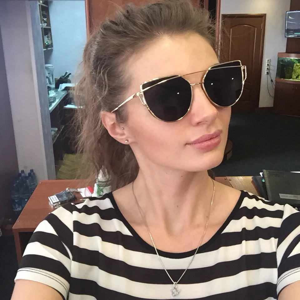 Женские и мужские солнцезащитные очки MADELINY кошачий глаз роскошные брендовые