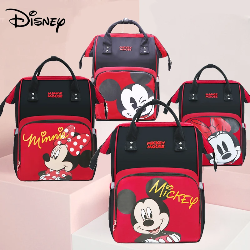 

Disney Mommy Bag USB Waterproof Heated Baby Diaper Bag Multifunctional Large Capacity Traveling Mommy Bag