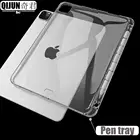 Пенал для планшета Apple ipad Pro, мягкий прозрачный чехол с подставкой для ручек 11, 12,9, 2020, 2018, защита от падения