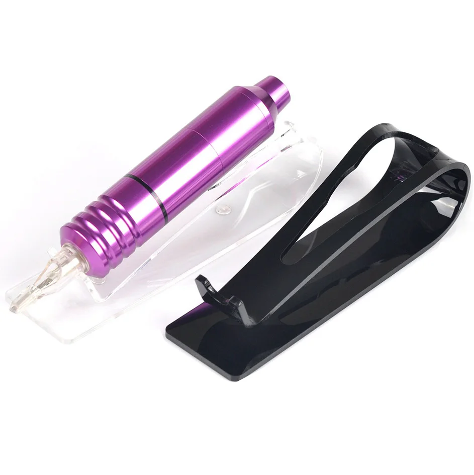 

2Color Acrylic Tattoo Machine Holder Stand Rack Rest Support Organizer Makeup Eyebrow Pen tray frame Holder Tattoo Accessories