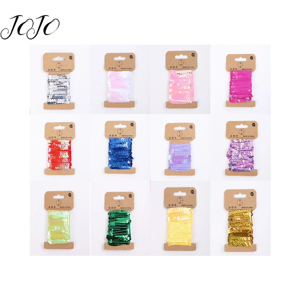 JOJO Луки 5 мм лет круглые Блестки сплошные мезозорные бусины с цепочкой планки