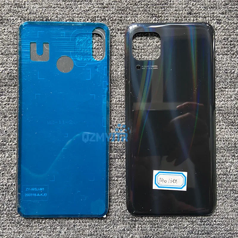 Задняя крышка для Huawei P40 LITE 6 4 дюйма стеклянный корпус объектив батарейного