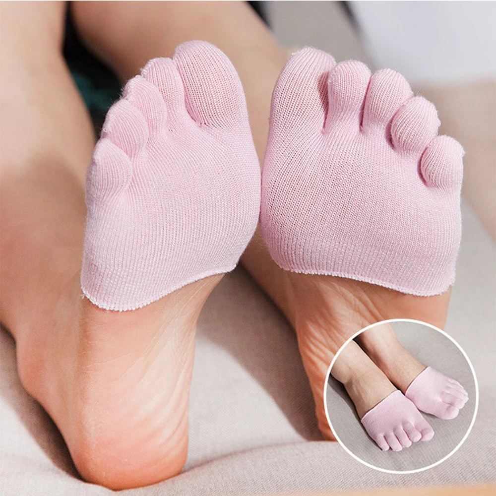 Носки женские на высоком каблуке тонкие хлопковые нескользящие тапки невидимые