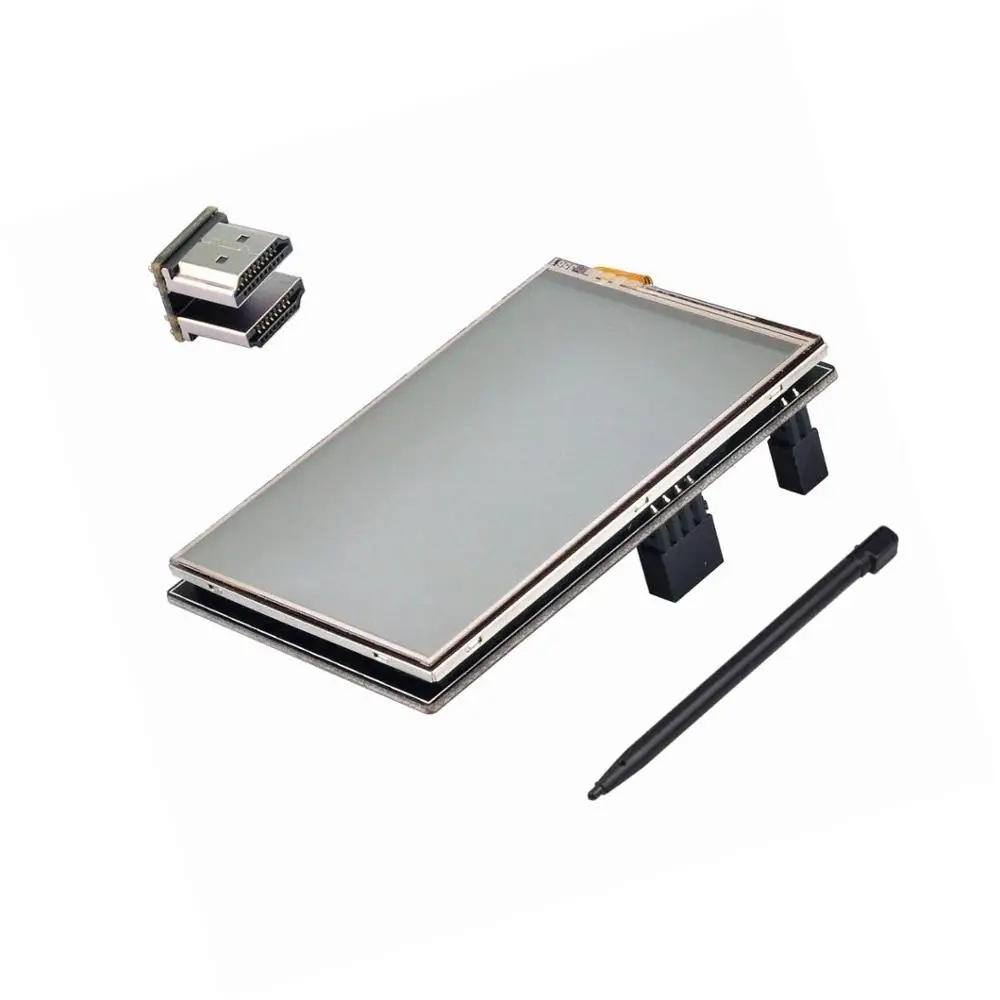3,5 дюймовый USB сенсорный экран HDMI ЖК-Дисплей Чехол 480x320 для Raspberry Pi 3B+ 3B - Цвет: Display