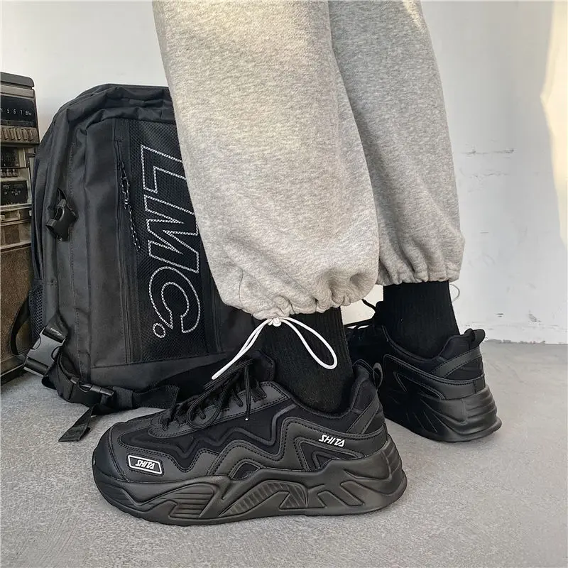 

Big Size Autumn Winter New Women's Casual Sneakers No Decoration Fashion Increased Women's Platform Chunky Shoes Couple Sneakers