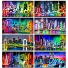 5D алмазная живопись сделай сам, Статуя Свободы, алмазная вышивка, полное сверление, обзор здания города, вышивка крестиком, мозаика, искусство N2317