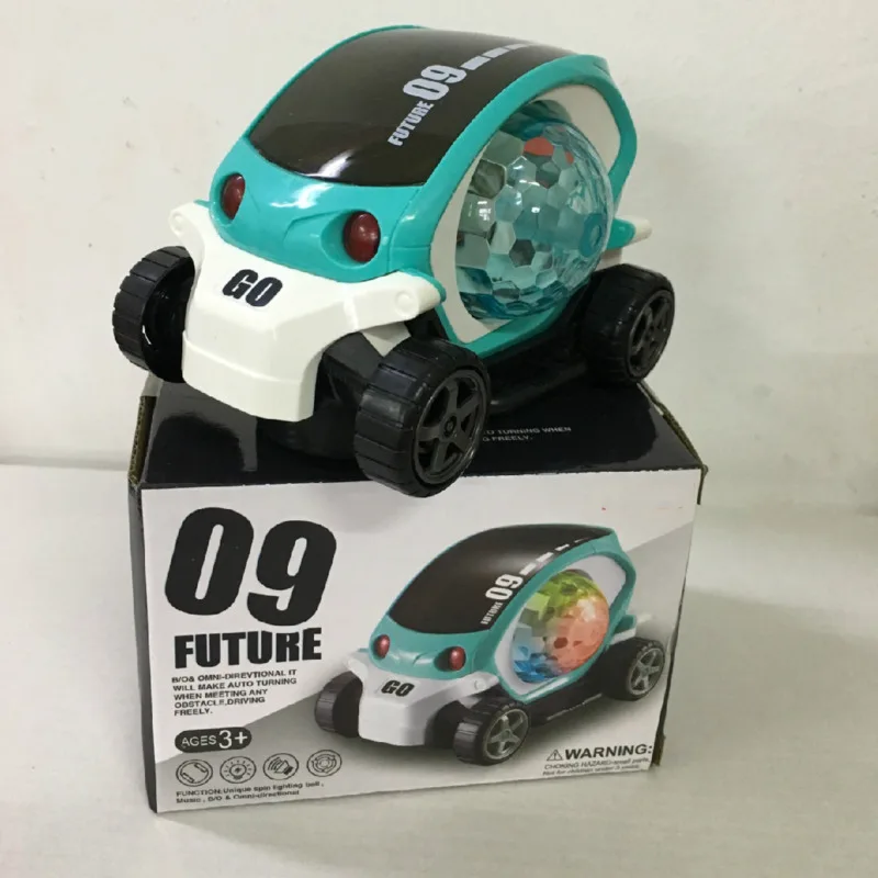 3D крутой музыкальный мультяшный автомобиль игрушечный электрический с колесами