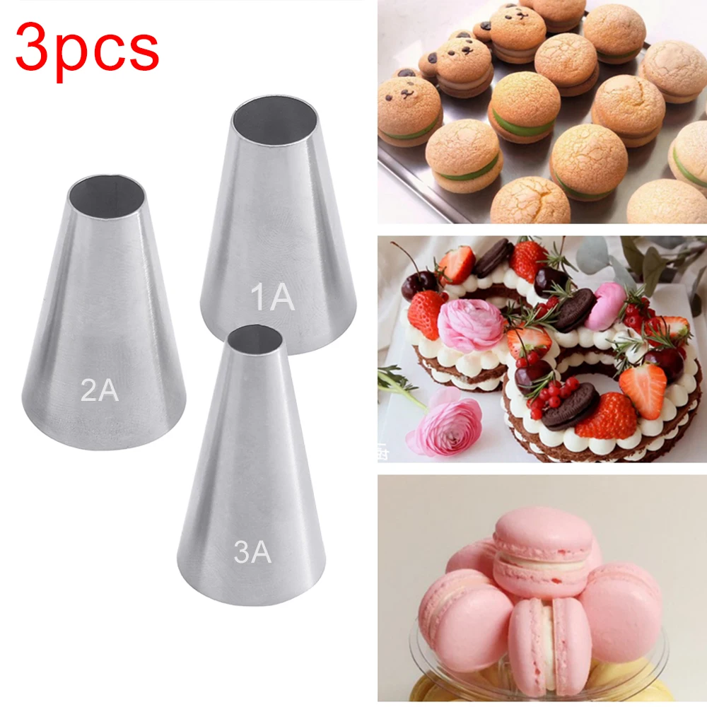3-11PCS Russian Icing Piping Nozzles Tulip Stainless Steel Flower Cream cake Pastry Tips Leaf Nozzles Silicone Bag Cupcake DIY