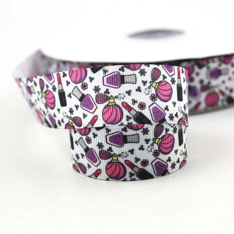 

Perfume bottle printed grosgrain ribbon 16-75mm DIY handmade materials christmas wedding gift wrap tape ribbons