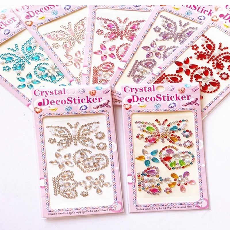 

Educational Children's Acrylic Cartoon Diy Small Butterfly Photo Album Mobile Phone DIA Stickers Creative Crafts