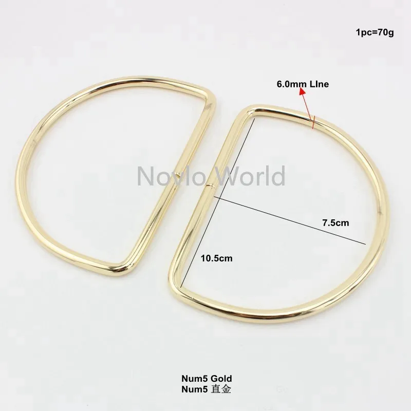2-10-20 pieces 4 size Big D Rings Large Dee for sewing women bags metal handle frames accessories | Багаж и сумки