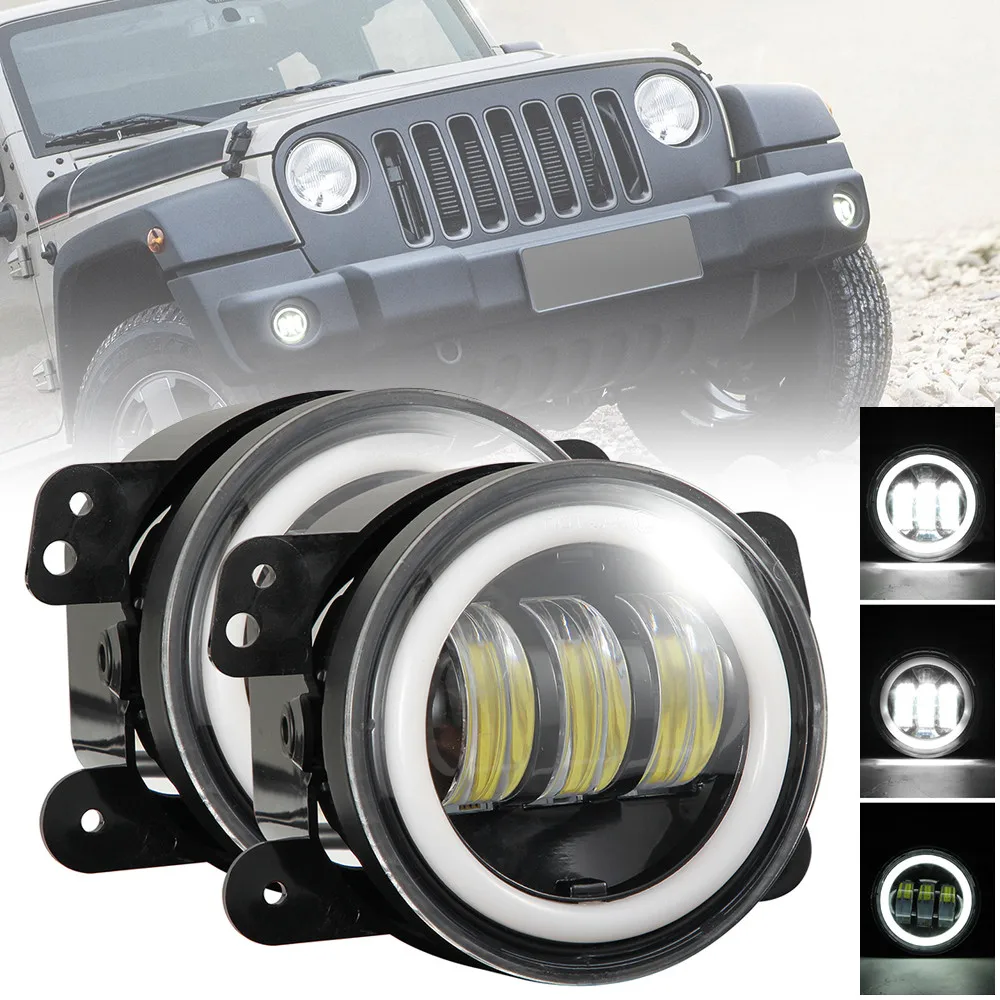 2 шт. 4 дюйма 30 Вт круглые противотуманные светильник 1200 лм|Фара для авто в сборе| |
